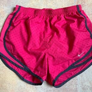 Nike Pink and Black Athletic Shorts Lightweight Design